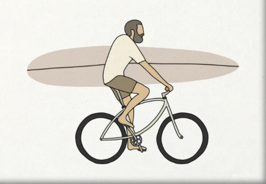 Cartel de la culture du surf d'EE. UU. - Buscando olas 29,7 x 21 cm