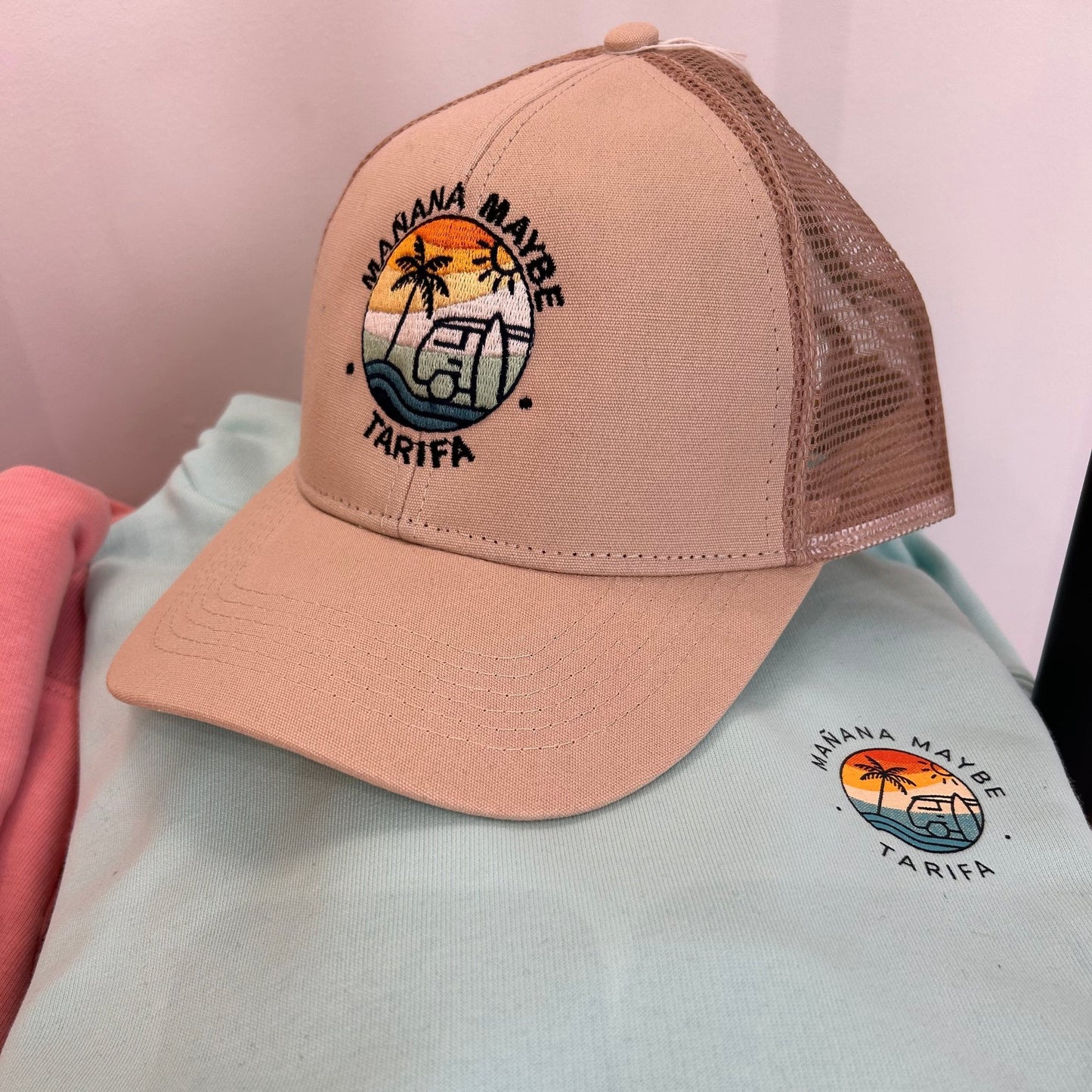 Casquette de camionneur en coton biologique avec logo brodé