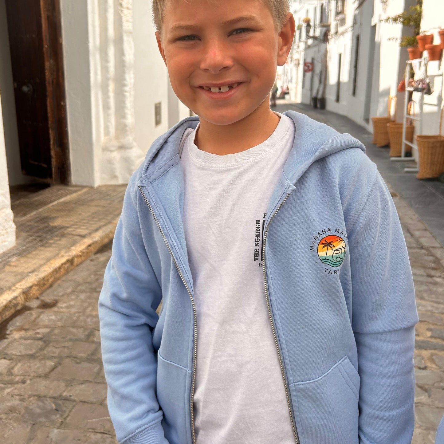 Sudadera avec capucha et cremallera pour les enfants