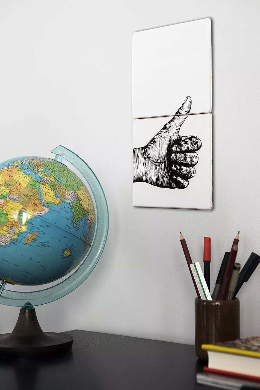 Bussoga Thumbs Up Decorative Tiles