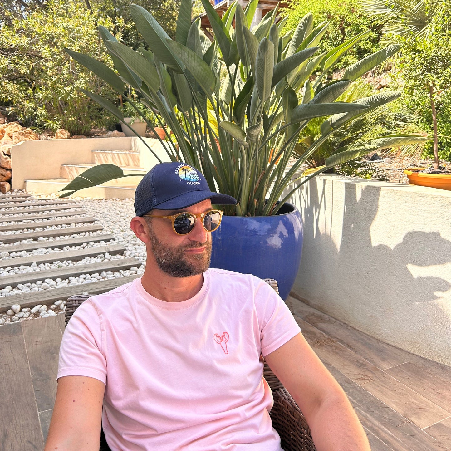 Casquette de camionneur en coton biologique avec logo brodé