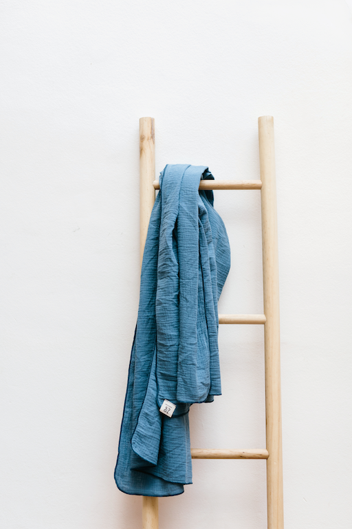 Écharpe d'été en coton biologique 140 cm x 140 cm