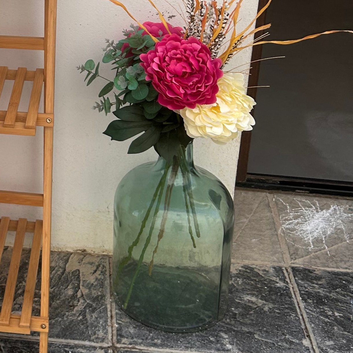 Vase en verre de style rétro