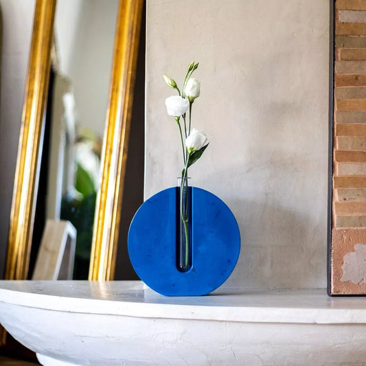 Junny Single Flower Vase Blue