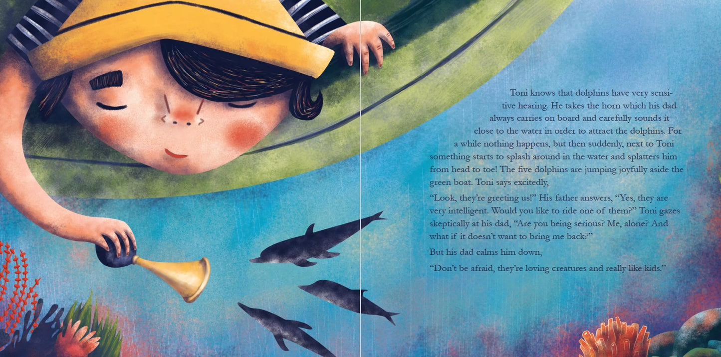 Kids Book Toni And the Dolphins inside page
