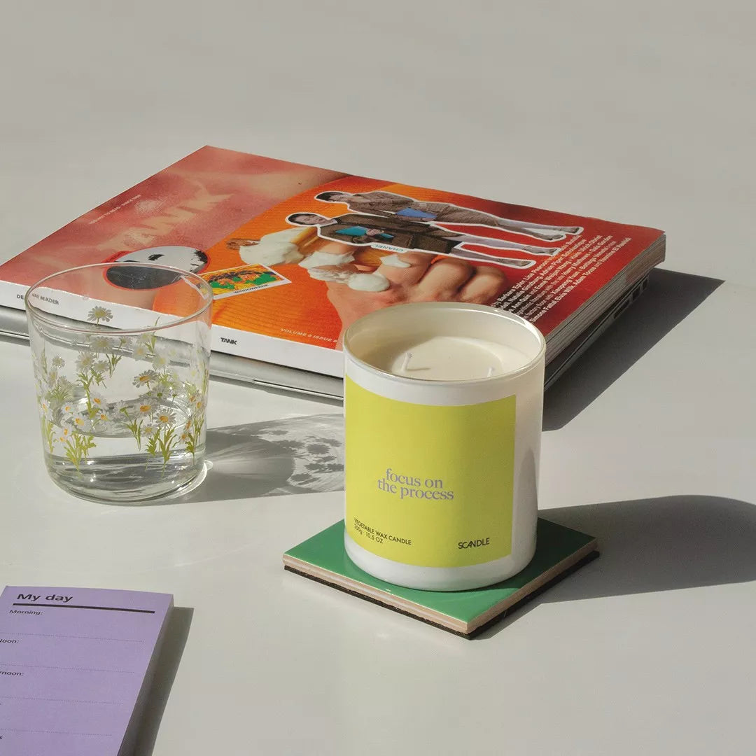 Scandle Candle Focus on the Process Yellow