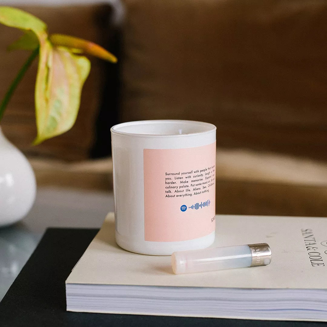 Scandle Candle with Spotify Playlist