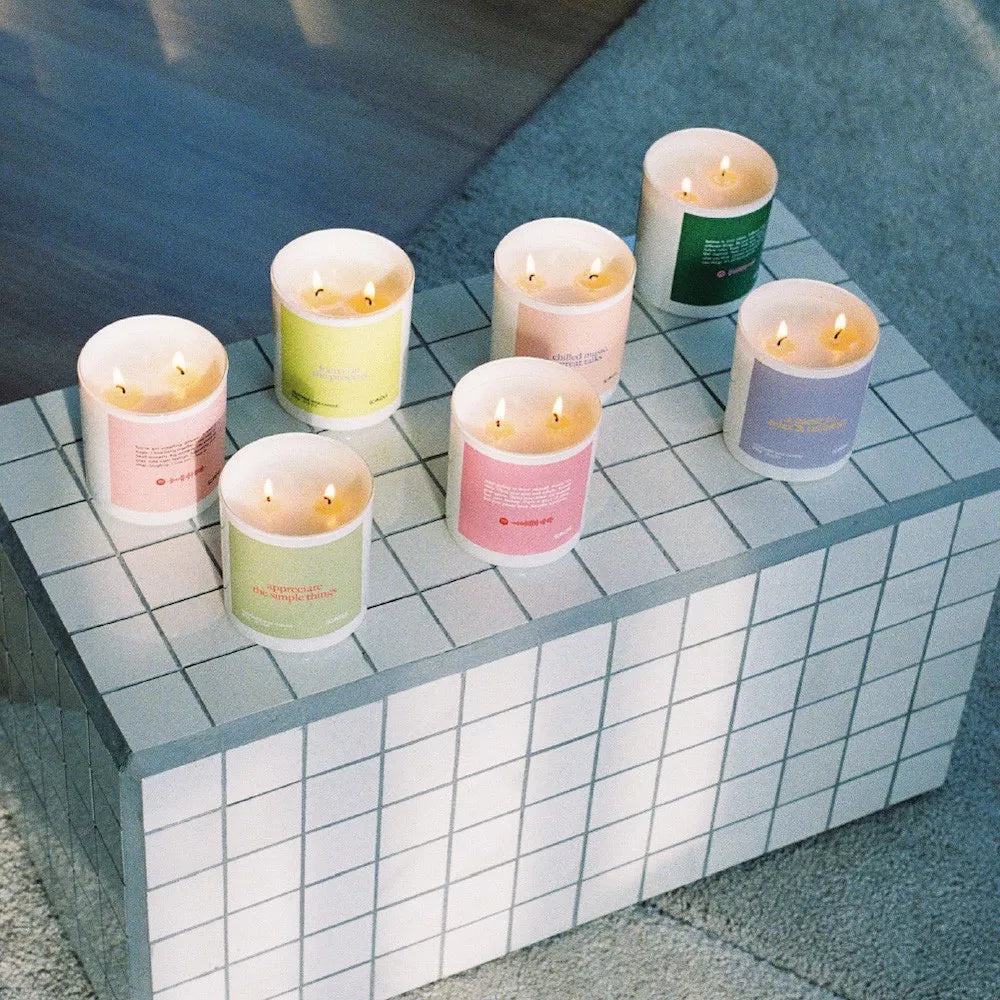 Scandle Scented candles with Spotify playlist Overview