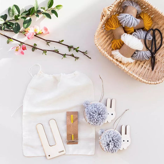 Tresxics Creative Kit Bunny Pompoms Hangers