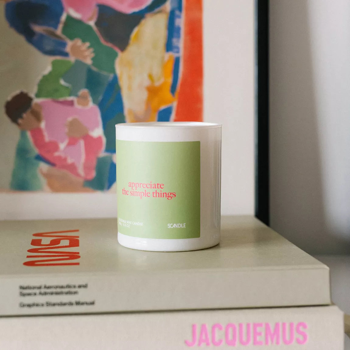 Scented candle with Spotify playlist | 300g