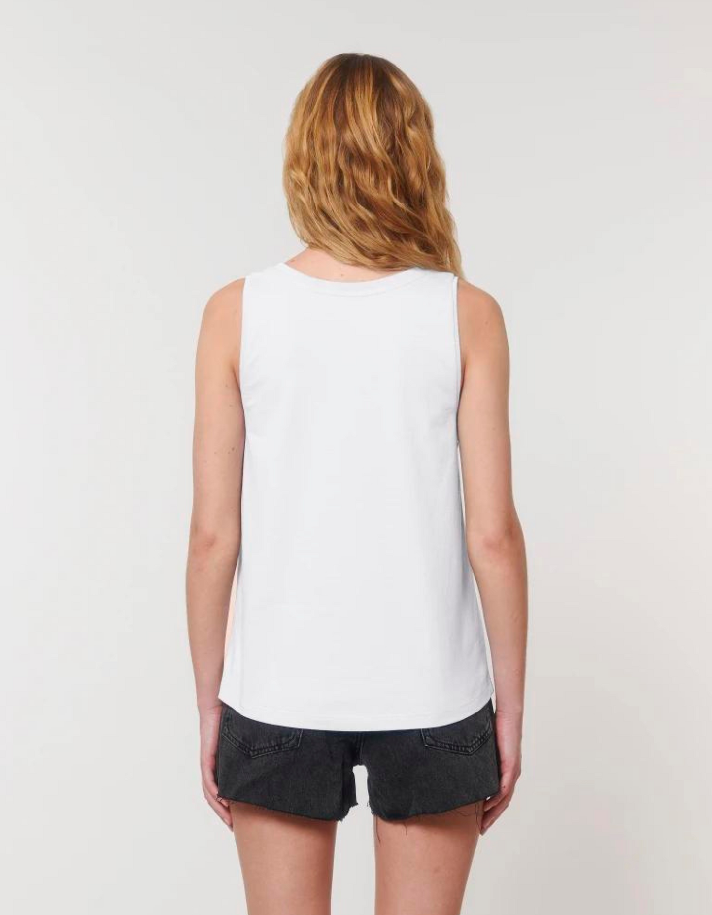 White Tank Top Organic GOTS T-Shirt Logo