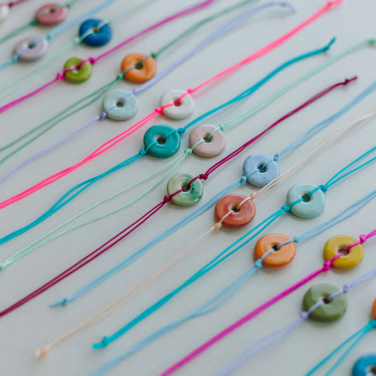 Handmade Summery Colorful Ceramic Bracelets