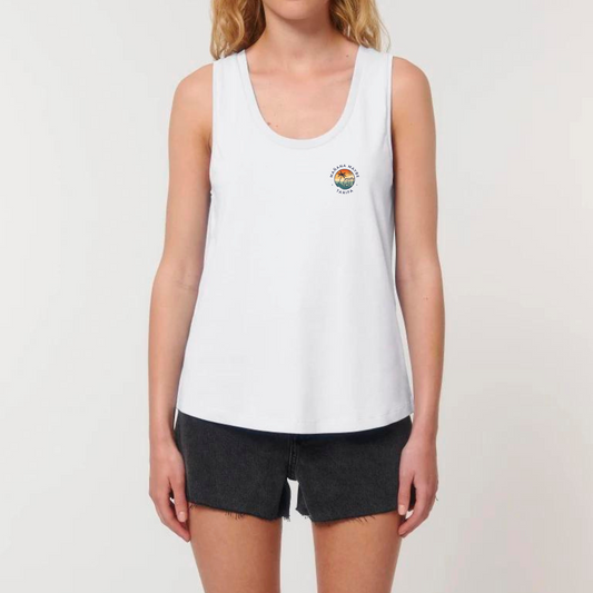 White Tank Top Organic GOTS T-Shirt Logo