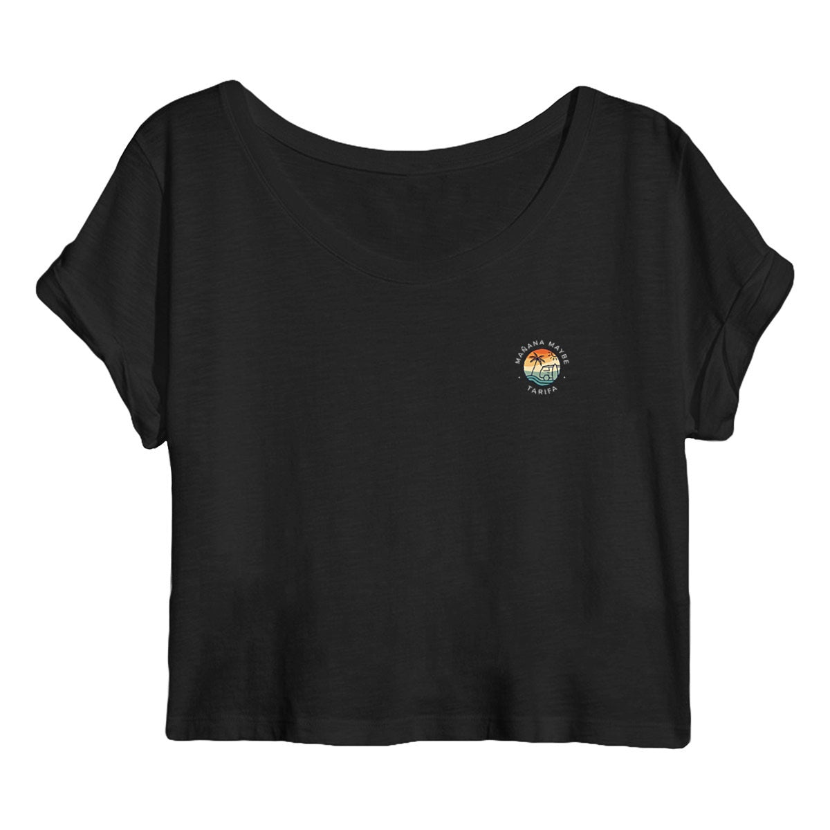 Crop Top organic t-shirt - Mañana Logo