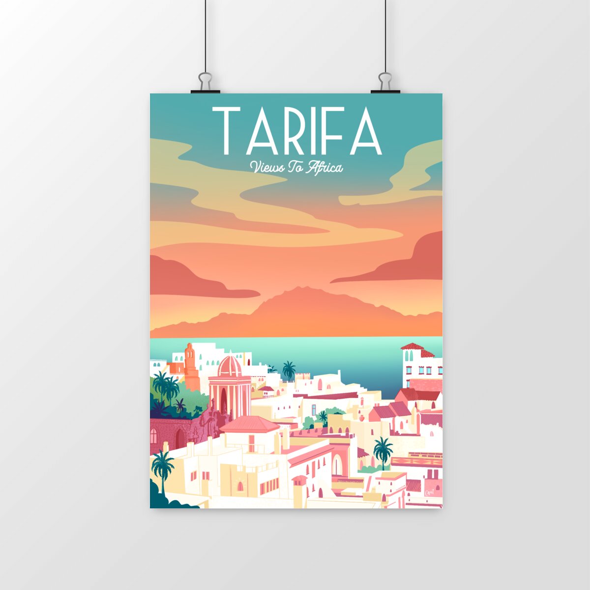 Tarifa Views to Africa - Premium Poster