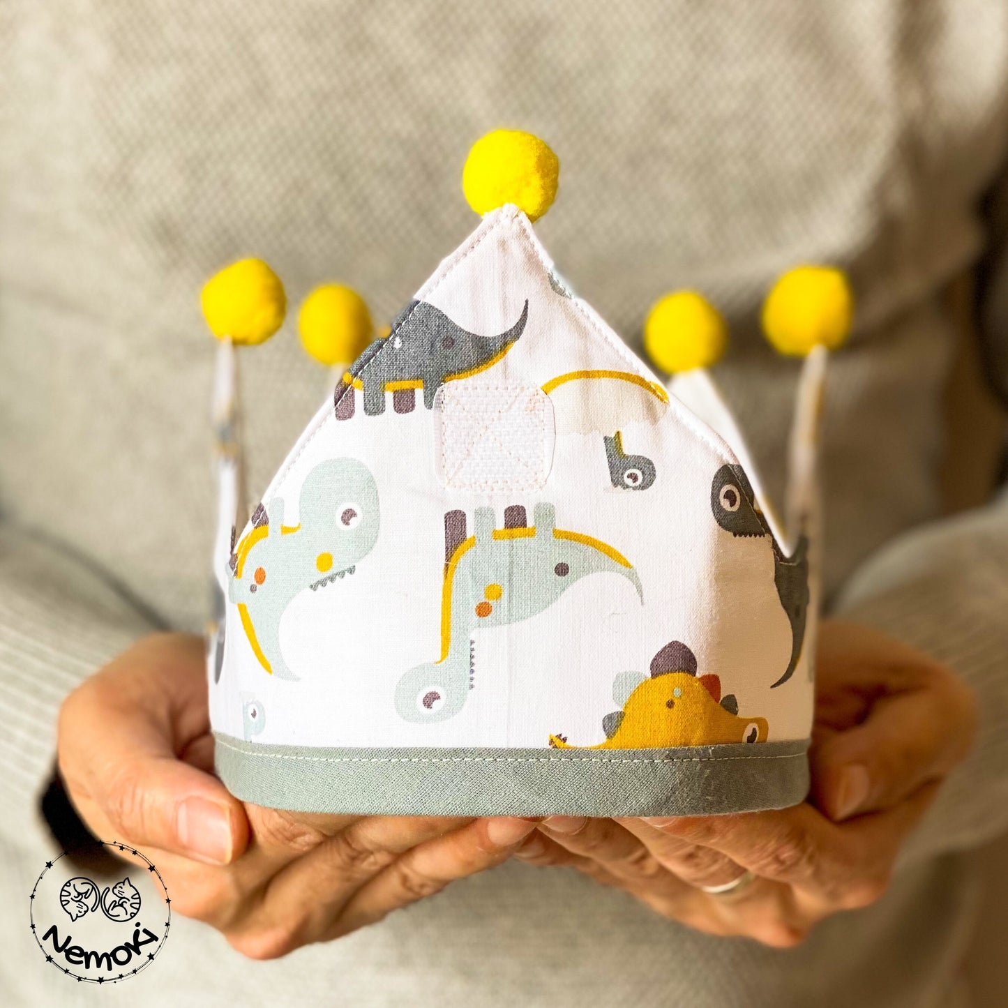 Organic Fabric Birthday Crown 1 to 4 years old