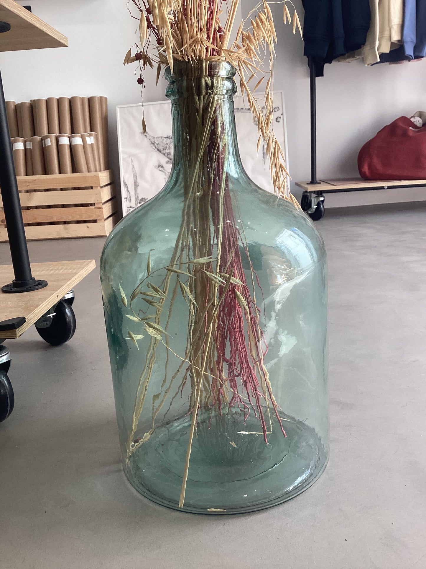 Retro Style Glass Bottle Vase