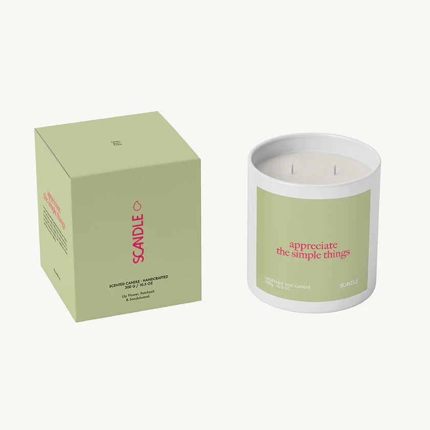 Scented candle with Spotify playlist | 300g